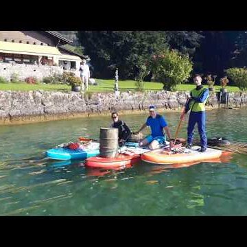 World Clean Up Day 21.9.2019 on Stand Up Paddles in Kuessnacht am Rigi Switzerland | SURFDEAL